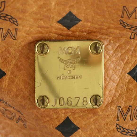 Authenticated MCM Leather Drawstring Bucket Bag - Picture 9 of 11